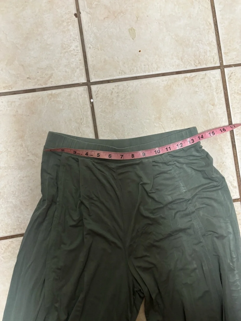 Lulus Knockout Sage Green Wide-Leg Pants medium 30L - Picture 7 of 10